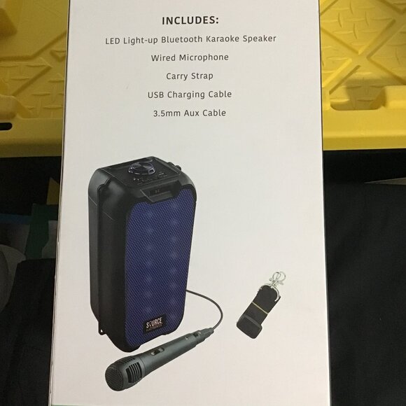 18 Inch Karaoke Bluetooth Speaker LED Color Light-up NEW in BOX - Picture 4 of 6